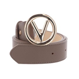 VALENTINO Round Belt W100 Taupe / Oro - Can be Shortened, Taupe / Oro