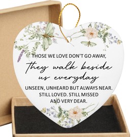 Bereavement Gift Acrylic Heart Sympathy Memorial Condolence Gift for Loss of Loved One Remember Me Grieving Present- Heart Hanging Plaque