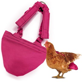 Hen Holster Bikini Diaper, Bird Diaper & Harness for Hens, Roosters, Ducks, Geese - with Removable Vinyl Liner, Adjustable Fit for Outdoor Adventures & Indoor Use - Easy to wear - S/M, Pink