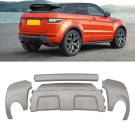 FSHero Riding Rear Bumper Board Plate Valance Kit Fit for Range Rover Evoque 2012 2013 2014 2015 2016-2019 Replace for LR026329 LR026328