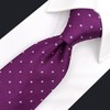 S&W SHLAX&WING Dotty Necktie for Men Dark Magenta Purple Plum