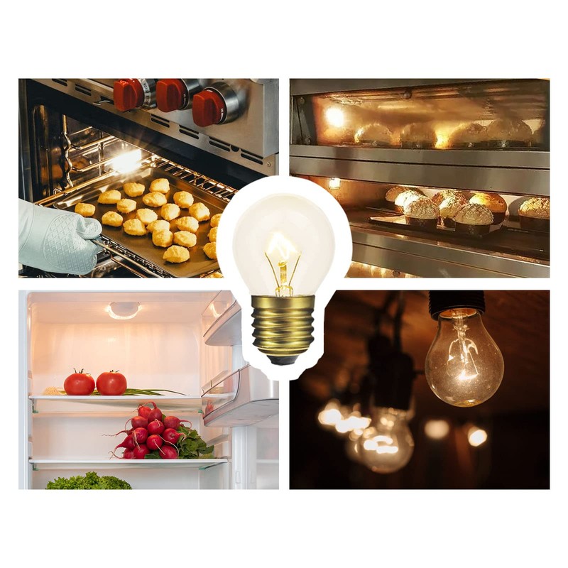 Visther 40 Watt Oven Light Bulb G45, 300℃ Hight Temp