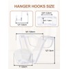 HOUSE DAY Space Saving Hangers 20 Pack, Clear Clothes Hanger