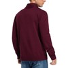 NITAGUT Men's Casual Knitted Shawl Collar Pullover Sweater Wine Red