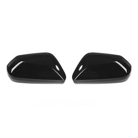 TOTMOX Carbon Fiber Door Rearview Mirror Cover Trim Reversing Side Door Mirror Cover Rear View Mirror Housing Compatible with Toyota Corolla 2019-2020