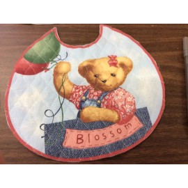 DAISY KINGDOM BLUE JEAN TEDDY ROUND-CUT-QUIL