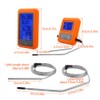 Wireless Meat Thermometer with 2 Probes 328Ft Long Range LCD
