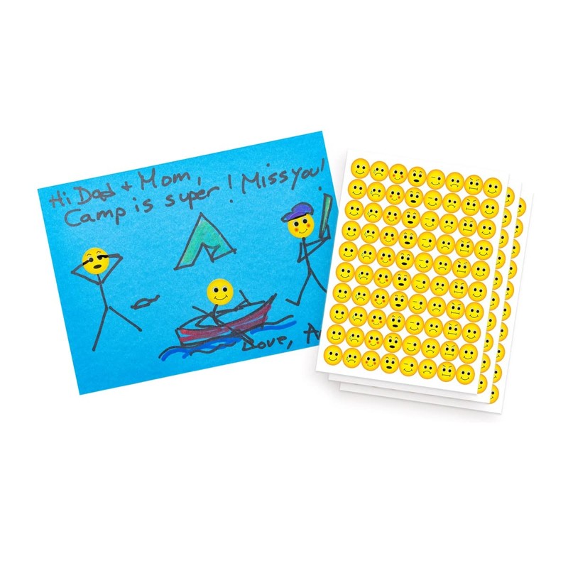 Hygloss Products Emoji Emoticon Stickers - 2000 Stickers - 1/2