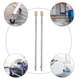 2 Pack Pressure Washer Wand with 1/4'' Quick Connector, 4000 PSI High Pressure Washer Extension for Pressure Washer, 1/4 Pressure Washer Extension for Easy Cleaning