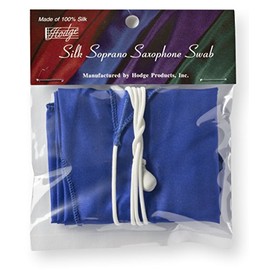 Hodge Silk Soprano Saxophone Swab - Blue