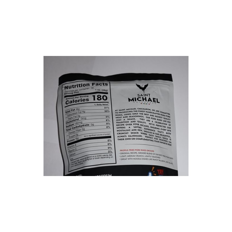 St. Michael's Ground Chicharon Fried Pork Rinds Ground Pack 14