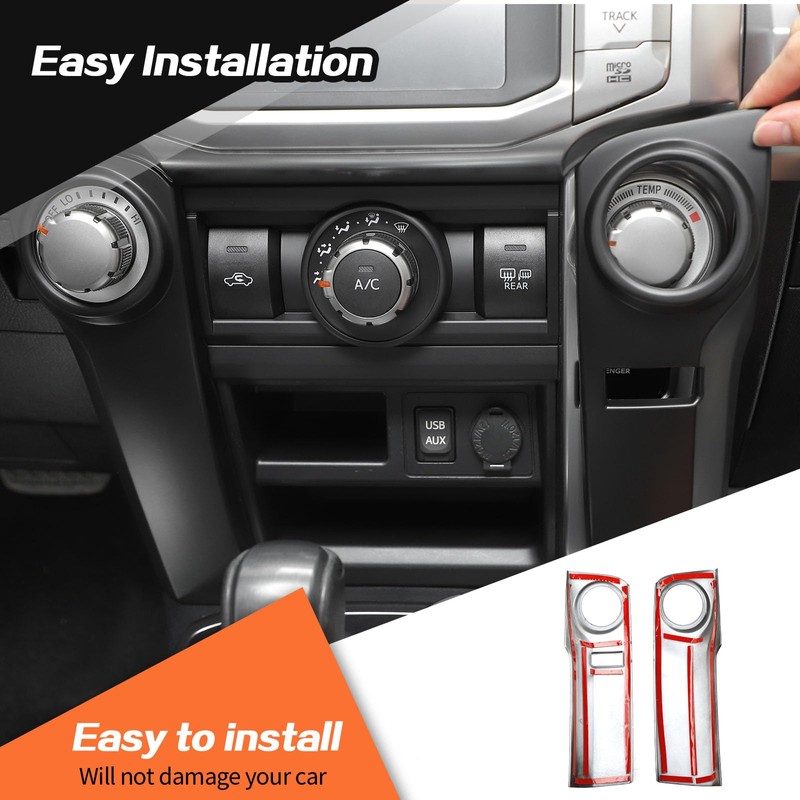 JeCar for 4Runner Interior Trim Center Console Dash Air Conditioner