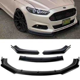 3PCS For Ford Fusion Mondeo 2013-2016 Front Bumper Lip Splitter Body Kit Spoiler