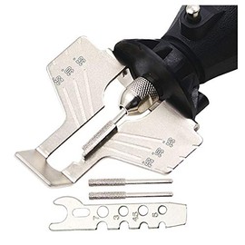 Chiloskit Saw Sharpening Kit, Hand Grinder, Lawn Mower and Garden Tool Attachment