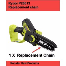 Forester 6" Chainsaw chain - Replaces Ryobi 318906002  RY6C1 on P25013 Pruner - Mini Saw