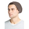 Fishers Finery Men's 100% Pure Cashmere Slouchy Beanie, Cappuccino, One