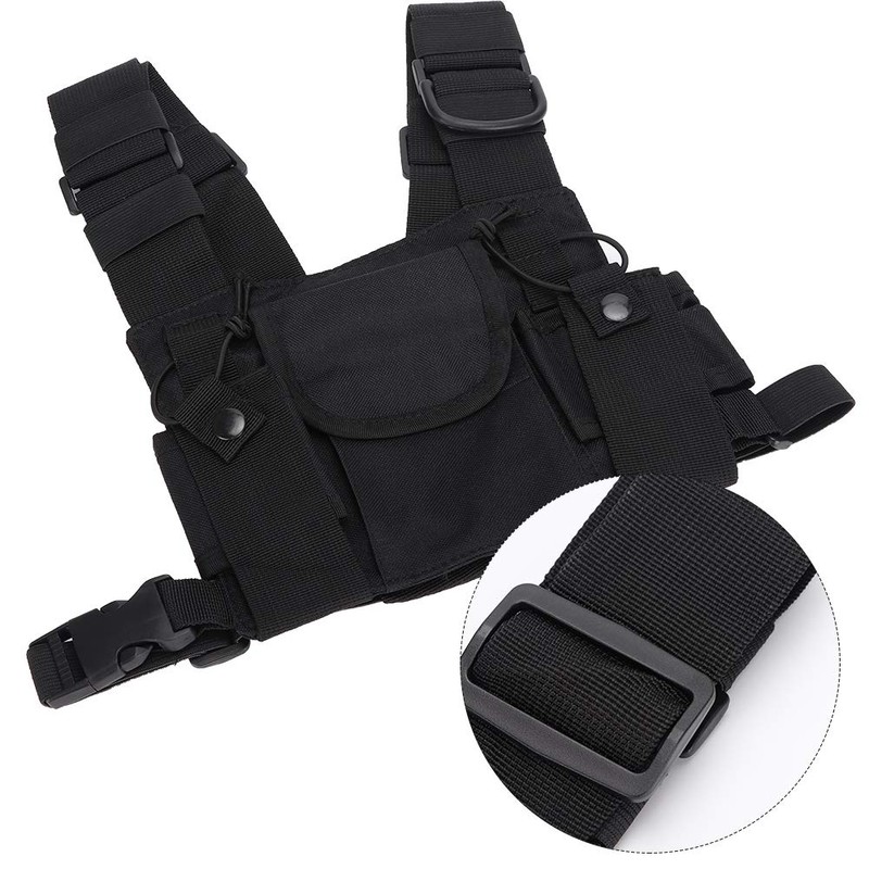 Radio Shoulder Holster Chest Harness Holder Vest, Firefighting and Walkie