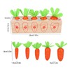 Wooden Pull Carrot Game Number Fine Motor Skill Toy Matching