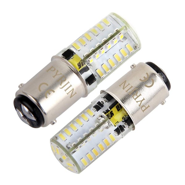 1142 Ba15d Led Bulb White, Low Voltage 12V 1004 1076 1130 1142 1176 LED Light Bulb, 5w Double Contact Bayonet Waterproof 6000K, Equivalent 35W, For Rv Trailer, Camper, Marine (Pack Of 2)