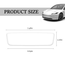 Silicone Mirror Edge Guard Compatible with Model 3 Model Y, White