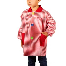 KLOTTZ Children's Painting Apron for Nursery., red