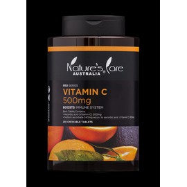 Nature's Care PRO Series Vitamin C 500mg 250 Chewable Tablets