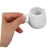 Ciieeo 4pcs Mini White Ceramic Creamer, Small Milk Creamer Pitcher