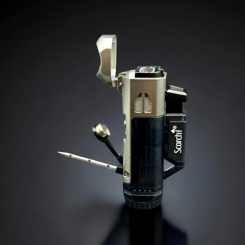 SCORCH TORCH Double Flame Butane Refillable Torch Lighter 61758 -