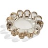 CABDM Chic Smoky Glass Candle Dish, 1 Pack Modern Bubble