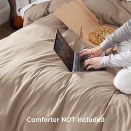 Bedsure Hazel Duvet Cover Queen Size - Soft Double Brushed Duvet Cover for Kids with Zipper Closure, 3 Pieces, Includes 1 Duvet Cover (90"x90") & 2 Pillow Shams, NO Comforter