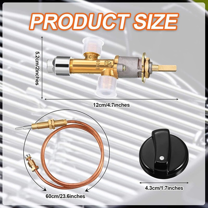 3X Low Pressure Gas Fireplace Failure Control Valve Kit Gas