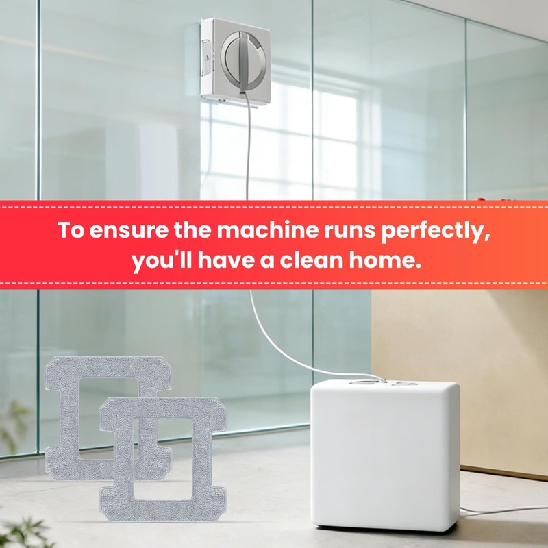 16 Pack Washable Cleaning Rag for Ecovacs Winbot W2 PRO
