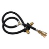 MOFLAME Dual POL Propane Tank Y-Splitter Converter Hose Adapter, 2
