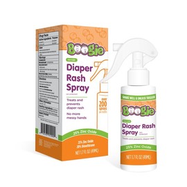 Boogie No-Rub Diaper Rash Spray – Mess-Free Diaper Rash Treatment & Prevention for Sensitive Baby Skin