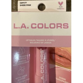 L.A. Colors C69177 "Sheer Pink" Shea Butter Lip Balmk-Brand New-SHIP 24 HRS