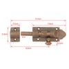 Barrel Bolt Buckle Rust Proof High Hardness Brass Antique Sliding