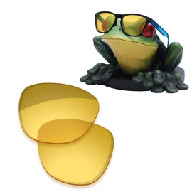 Acefrog Replacement Lenses for Oakley Frogskins OO9013 55mm Sunglasses - HD Yellow