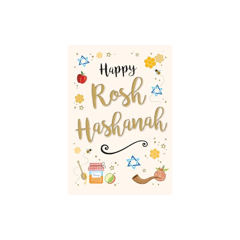 Regal Publishing Jewish Card, Happy Rosh Hashanah - 7 x