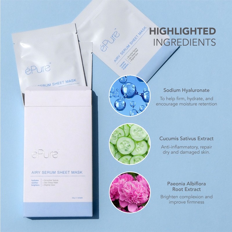 ePure Airy Serum Sheet Mask (24g /1pc)