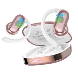DUSONLAP Open-Ear Headphones Comfort Earphones Rose Gold