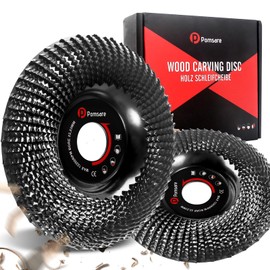 Pomsare Wooden Sanding Disc 125 mm for Angle Grinder - Flex Disc, Milling Disc, Root Miller, Paint Mill, Tree Stump Grinder, Rasp Disc, Roughing Discs - Ideal for Sanding with Flex Accessories, Pack