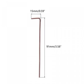 TOP-VIGOR 1Pc 1.5mm Ball End Hex Key Wrench, L Shaped Long Arm Ball Point Hexagon Keys for Household DIY, Professional Machine Repairing