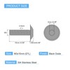 sourcing map 100Pcs M3-0.5x15mm Flanged Button Head Socket Cap Screws,