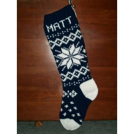 Design Originals Pattern Only SNOWFLAKE #1 Christmas Stocking