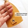 4 Pieces Cute Creative Retractable Key Case, Cartoon PU Leather