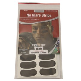 Mueller No Glare Glare-Reducing Sticks and Strips: 12 Strips (Black)