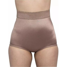 Rago  Rago Shapewear Light Shaping Hi-Waist Mocha Panty Brief Plus Size 44/7XL