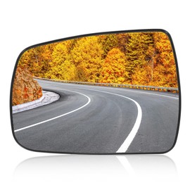 VISMIRROR Car Rearview Left Driver Side Mirror Glass Replacement W/Backing Plate Heated White Glass for KIA Sorento 2009-2014 Car Replace Front