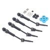 4Pcs RC Car Drive Shaft Set Front Rear Universal Axles