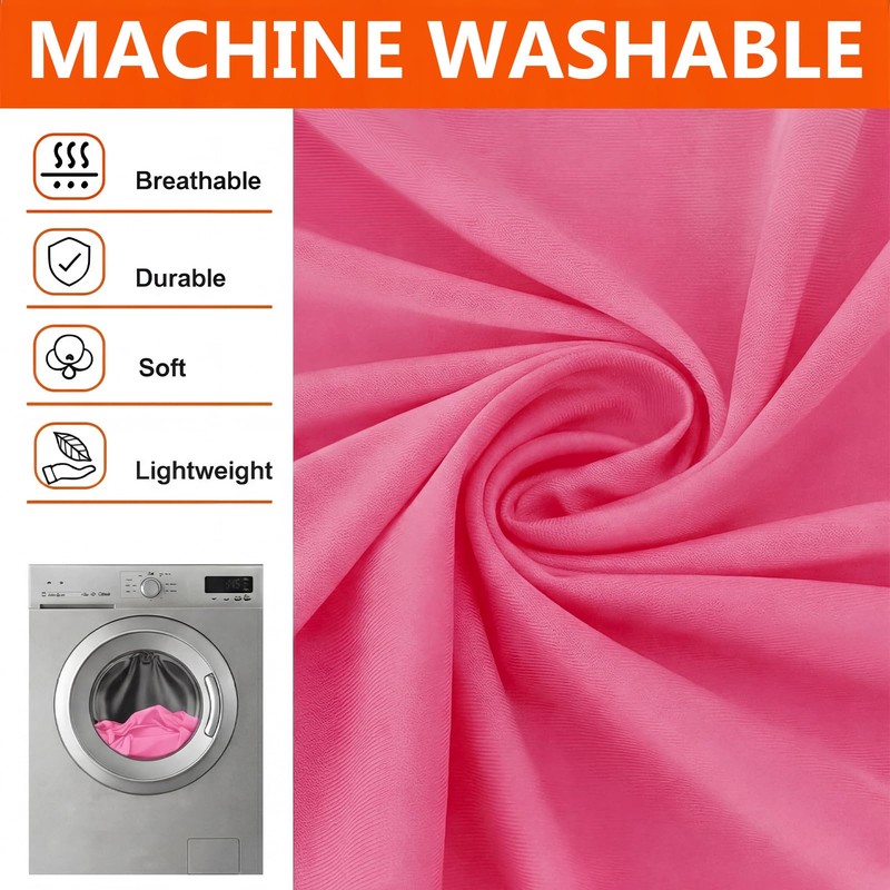 2 Pack Cocktail Table Covers Party Decorations, Pink and Orange